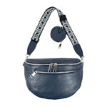 Amplia Riñonera Sintética de Mujer con Bolsillos Exteriores+Monedero Circular