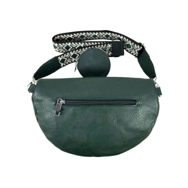 Amplia Riñonera Sintética de Mujer con Bolsillos Exteriores+Monedero Circular