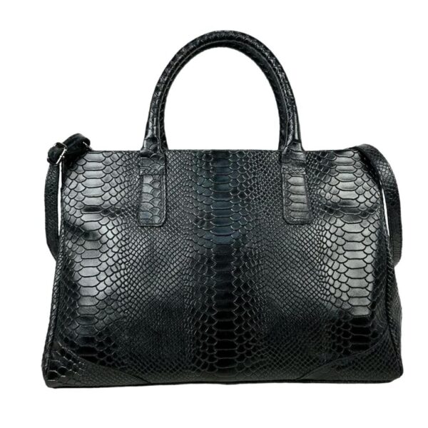 Bolso de Mano en Piel con Diseño de Serpiente y Gran Capacidad para Mujer - Imagen 6