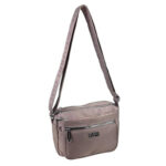 Bolso Bandolera Nylon con Multicompartimentos y Cremallera para Mujer