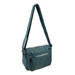 Bolso Bandolera Nylon con Multicompartimentos y Cremallera para Mujer