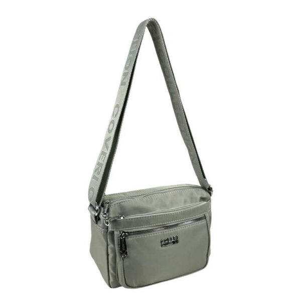 Bolso Bandolera Nylon con Multicompartimentos y Cremallera para Mujer