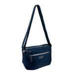 Bolso Bandolera Nylon con Multicompartimentos y Cremallera para Mujer