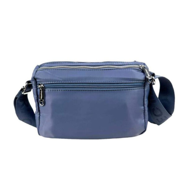 Bolso Bandolera Nylon con Multicompartimentos y Cremallera para Mujer