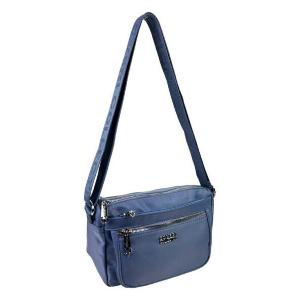 Bolso Bandolera Nylon con Multicompartimentos y Cremallera para Mujer