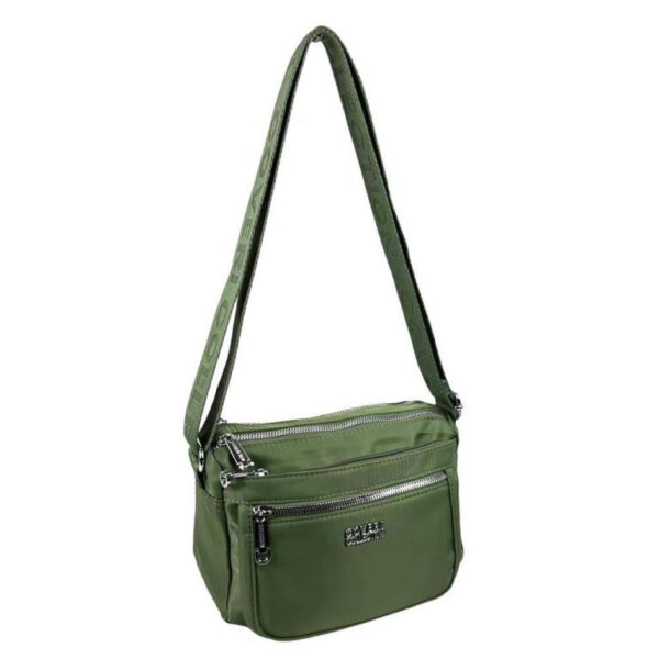 Bolso Bandolera Nylon con Multicompartimentos y Cremallera para Mujer