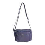 Bolso Bandolera Nylon Coveri Collection con Multicompartimentos y Cremallera para Mujer
