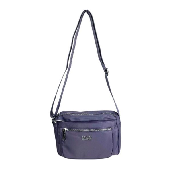 Bolso Bandolera Nylon Coveri Collection con Multicompartimentos y Cremallera para Mujer - Imagen 4