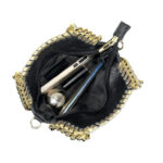 Bolso de Piel Italiana con Diseño Animal Print y Cadena Dorada para Mujer