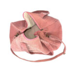 Amplio Macuto de Algodón para Mujer con Asas Largas y Bolsillo Interior