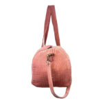 Amplio Macuto de Algodón para Mujer con Asas Largas y Bolsillo Interior