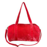 Amplio Macuto de Algodón para Mujer con Asas Largas y Bolsillo Interior