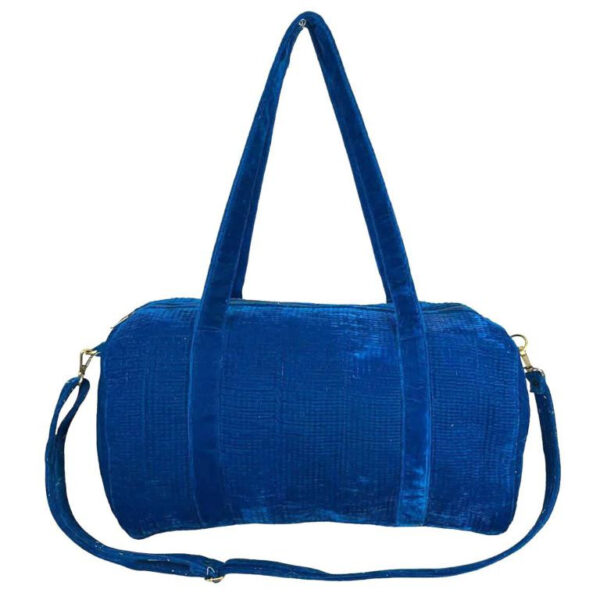 Amplio Macuto de Algodón para Mujer con Asas Largas y Bolsillo Interior