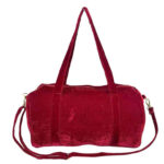 Amplio Macuto de Algodón para Mujer con Asas Largas y Bolsillo Interior