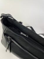 Bolso Bandolera de Piel Italiana para Mujer con Bolsillos Exteriores