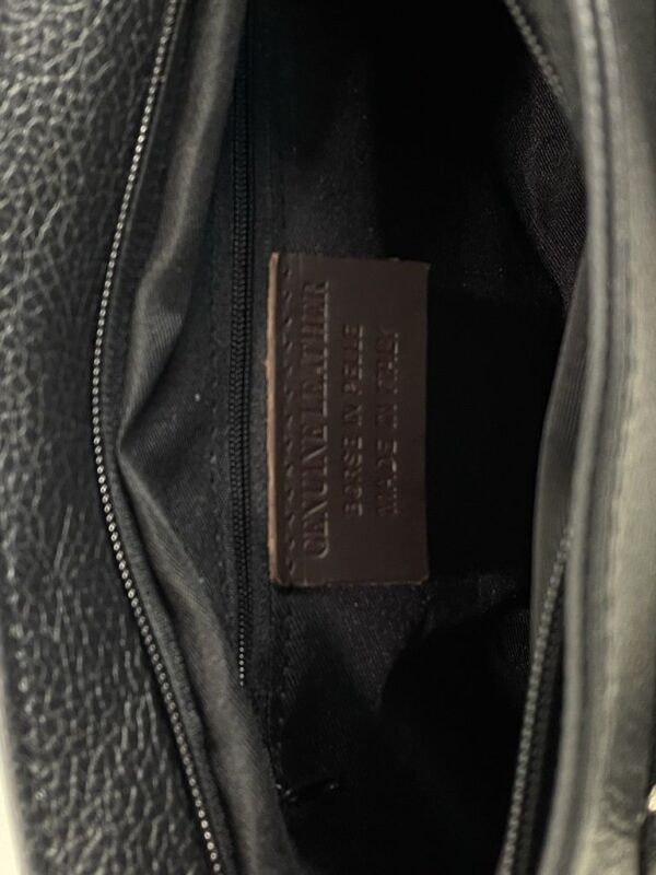 Bolso Bandolera de Piel Italiana para Mujer con Bolsillos Exteriores