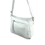 Bolso Bandolera de Piel Italiana para Mujer con Bolsillos Exteriores