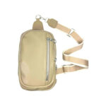 Amplia Riñonera Sintética de Mujer con Asa de Mano y Bolsillos Exteriores