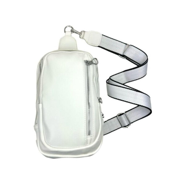 Amplia Riñonera Sintética de Mujer con Asa de Mano y Bolsillos Exteriores