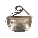 Amplia Riñonera de Piel Italiana para Mujer con Bolsillo Frontal y Cremallera - Imagen 9