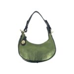 Bolso de Piel con Diseño Medialuna, Efecto Brillante y Cremallera con Seguro - Imagen 9