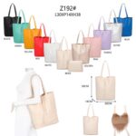 Amplio Bolso Sintético Universitario + Bolsito Interno con Cremallera de Mujer