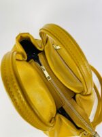 Bolso de Mano en Piel Italiana para Mujer con 2 Asas y Bolsillo Trasero