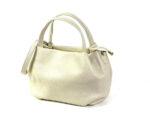 Bolso de Mano en Piel Italiana para Mujer con 2 Asas y Bolsillo Trasero