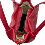 Bolso de Mano en Piel Italiana para Mujer con 2 Asas y Bolsillo Trasero