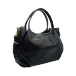 Bolso de Mano en Piel Italiana para Mujer con 2 Asas y Bolsillo Trasero