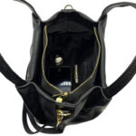 Bolso de Mano en Piel Italiana para Mujer con 2 Asas y Bolsillo Trasero