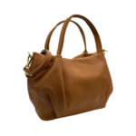 Bolso de Mano en Piel Italiana para Mujer con 2 Asas y Bolsillo Trasero