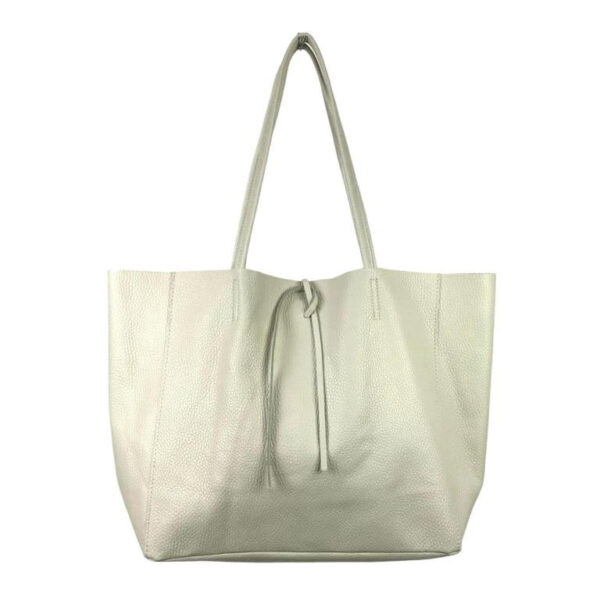 Amplio Bolso Shopper Universitario en Piel para Mujer con 2 Asas Largas