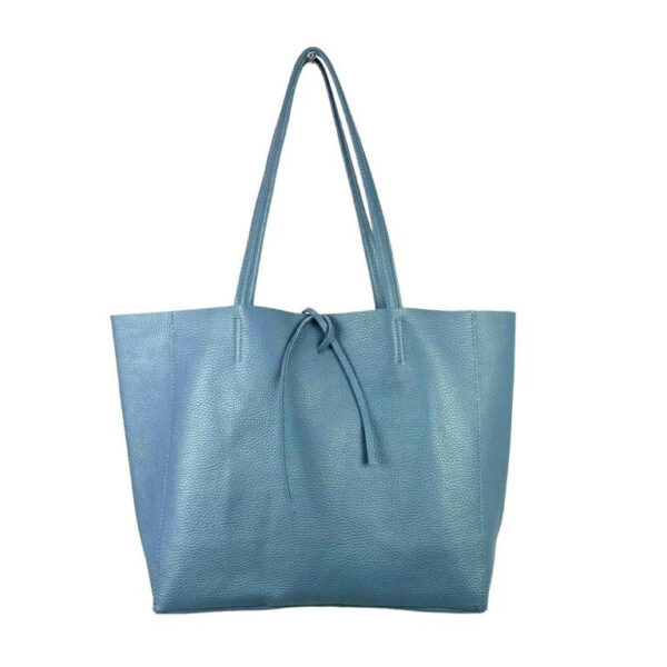 Amplio Bolso Shopper Universitario en Piel para Mujer con 2 Asas Largas