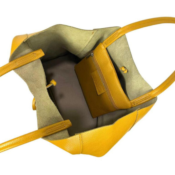 Amplio Bolso Shopper Universitario en Piel para Mujer con 2 Asas Largas