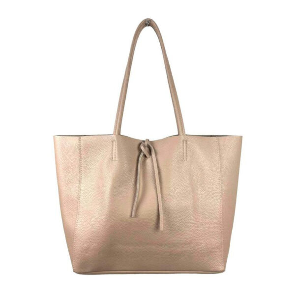 Amplio Bolso Shopper Universitario en Piel para Mujer con 2 Asas Largas