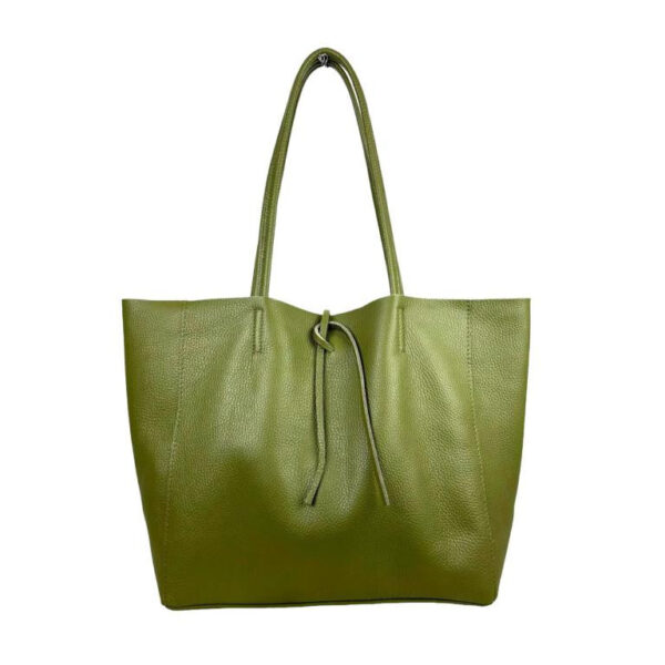 Amplio Bolso Shopper Universitario en Piel para Mujer con 2 Asas Largas