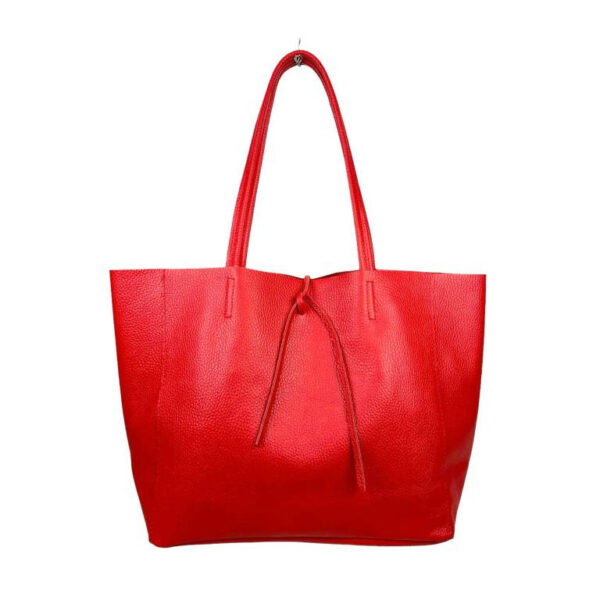 Amplio Bolso Shopper Universitario en Piel para Mujer con 2 Asas Largas