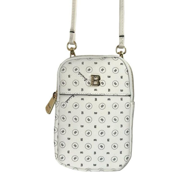 Portamóvil Sintético con Bolsillo Trasero y Compartimentos Interiores de Mujer