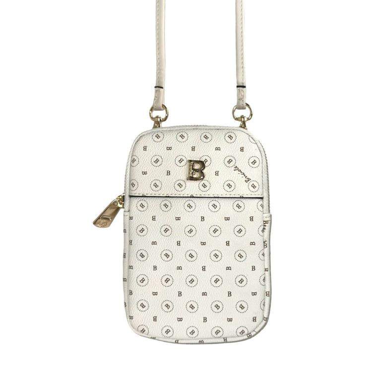 Portamóvil Sintético con Bolsillo Trasero y Compartimentos Interiores de Mujer