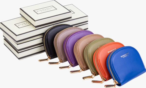 Monedero Sintético y Compacto de Mujer con Caja y Espacio para Tarjetas