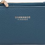 Cartera de Piel Sintética Mujer con Espacio para Tarjetas y Cierre de Botón