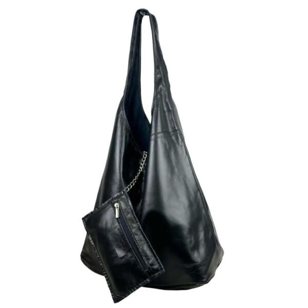Bolso de Hombro en Piel Italiana con Gran Capacidad y Monedero Extra Mujer