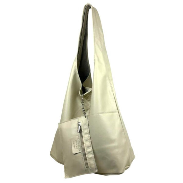 Bolso de Hombro en Piel Italiana con Gran Capacidad y Monedero Extra Mujer
