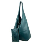 Bolso de Hombro en Piel Italiana con Gran Capacidad y Monedero Extra Mujer