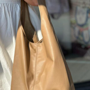 Bolso de Hombro en Piel Italiana con Gran Capacidad y Monedero Extra Mujer