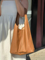 Bolso de Hombro en Piel Italiana con Gran Capacidad y Monedero Extra Mujer