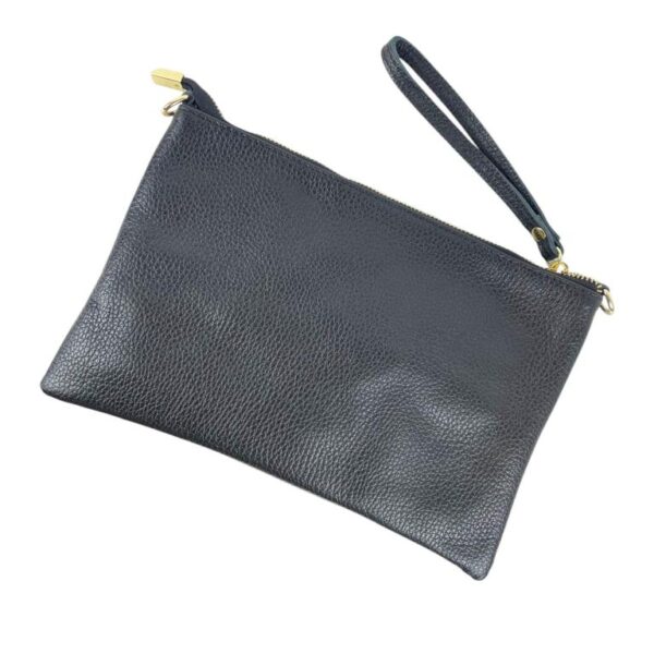 Bolso de Mano en Piel con Tira Bandolera y Cierre de Cremallera para Mujer - Imagen 8