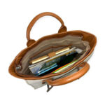 Bolso de Mano Canvas tipo Tote con Gran Capacidad, Asas Cortas y Largas