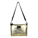 Bolso Bandolera de Piel Italiana con Bolsillo Interior y Cremallera para Mujer